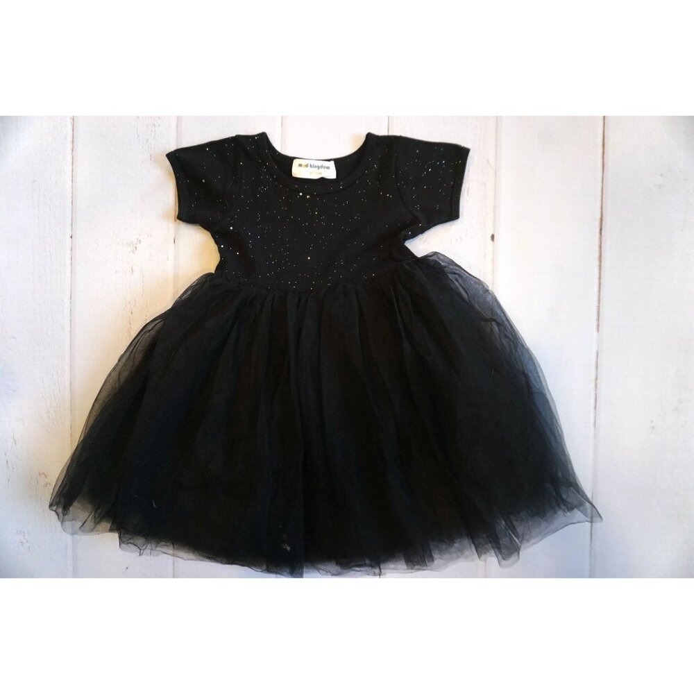 Mud Kingdom Sparkly Girls Tutu Dress Princess Plain Cute - Size 2T - Picture 2 of 8
